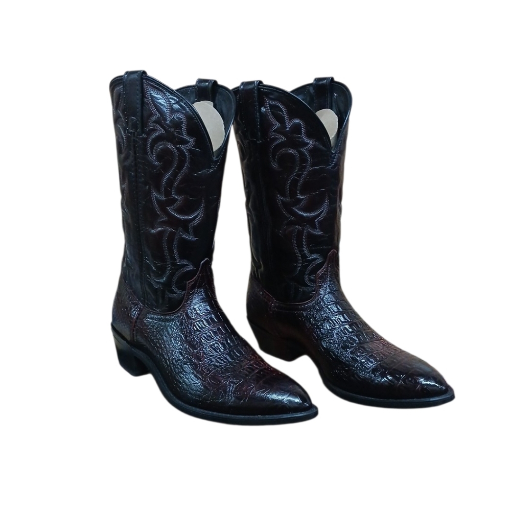 Laredo Black Cherry Western Cowboy Boots Size 10 1/2 EE